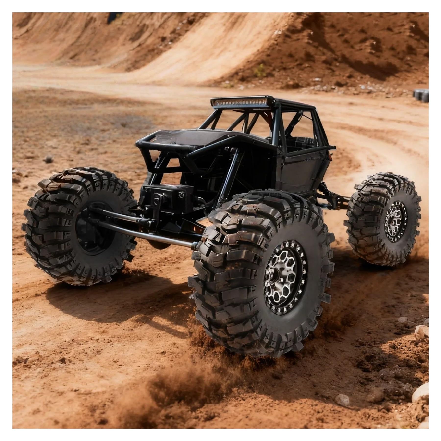Mozzo Ruota Da 2.2 Pollici 135mm Pneumatico In Metallo E Gomma Per Hyper GO Per MJX H8H YK4083 CROSSRC Rhino 1/8 RC Auto Aggiornamenti Parti Parts