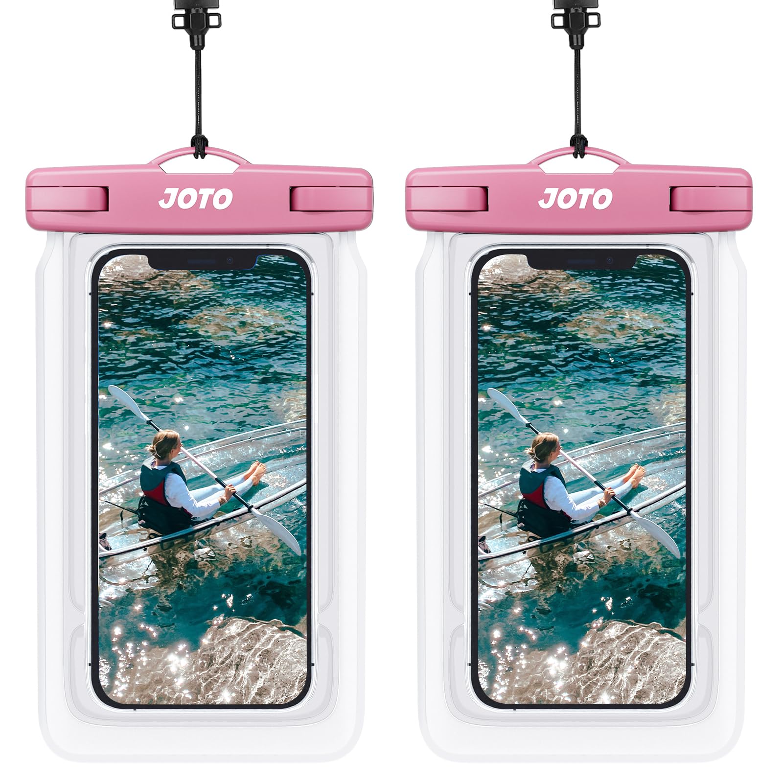 Water Proof Phone Pouch JOTO 2 Pack Up To 7", IPX8 Underwater IPhone Case Cellphone Dry Bag For IPhone 17/Air 16 15 14 13 12 Pro Max Xs Max XR X 8 7 Waterproof Phone Pouch - View #7
