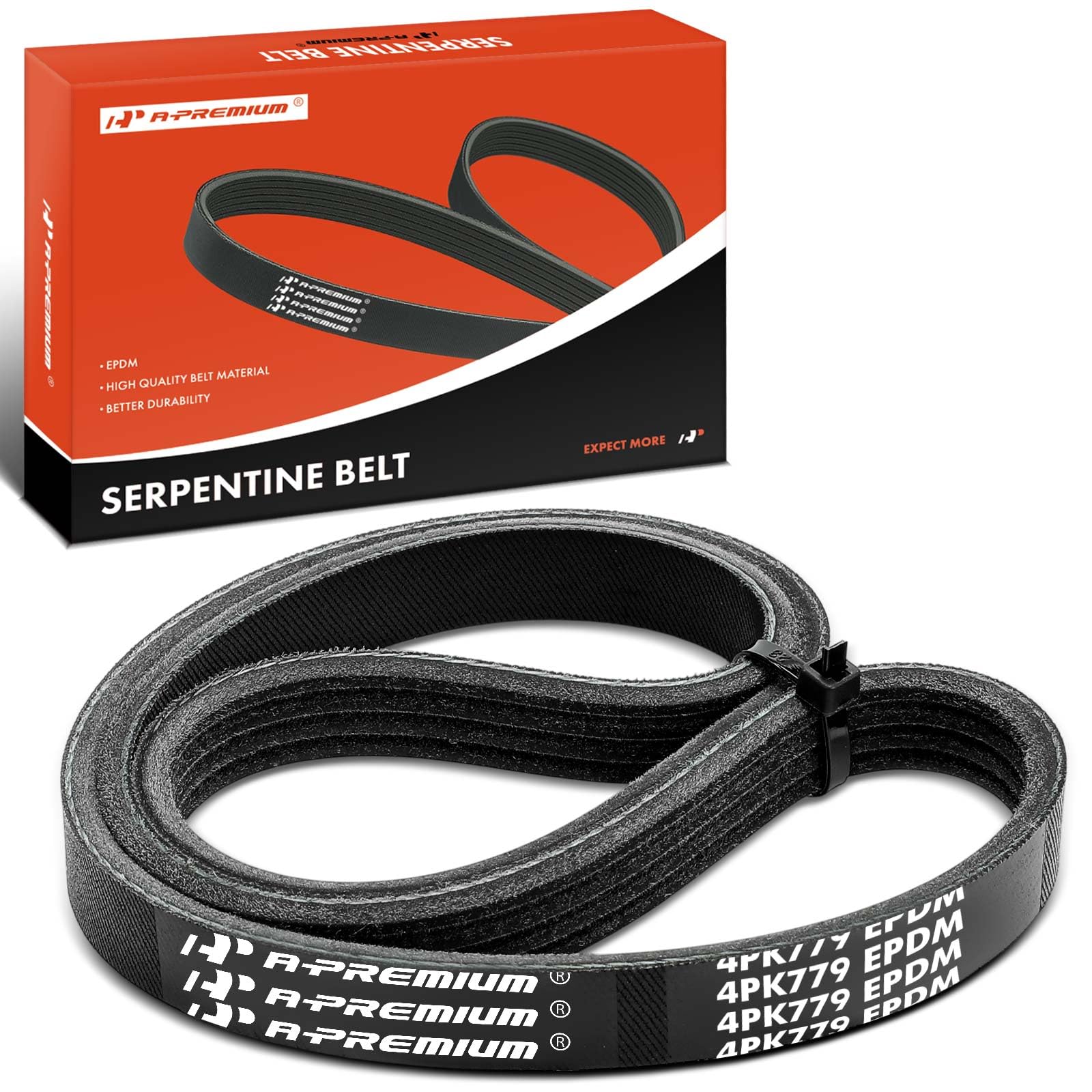 A-Premium Engine Serpentine Drive Belt Compatible with Honda, Nissan, Acura, Chevrolet, Daihatsu, Eagle, Infiniti, Mazda, Mitsubishi & Pontiac Cars - Civic, Altima, Murano, Maxima, Quest, Integra, I30-image-40