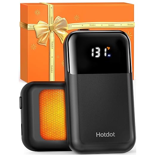 Hand Warmers Rechargeable, 2 Pack 6400Mah Electric Hand Warmer, 16 Hours Lasting, Great For Outdoors, Camping, Gifts For Women Men