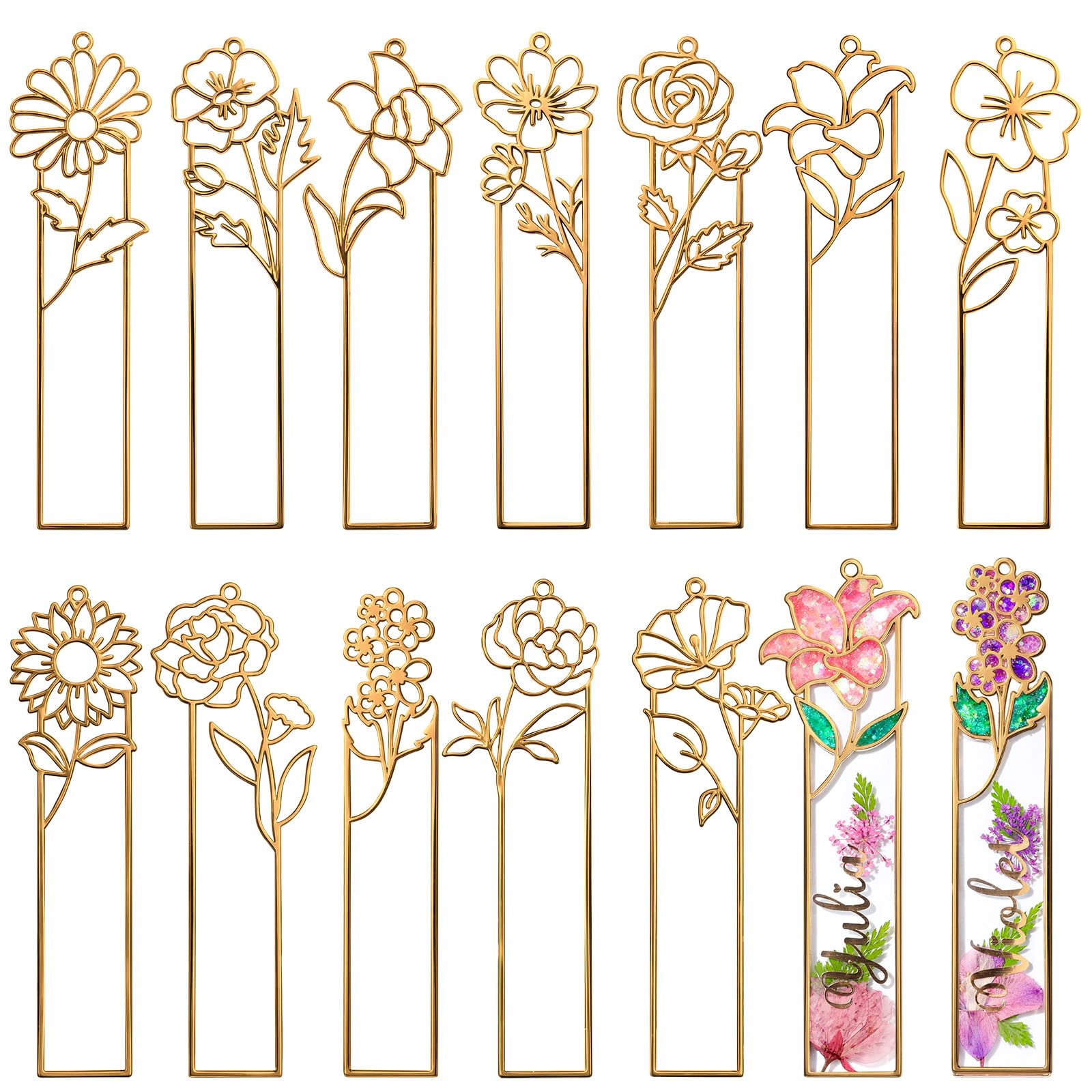 Flower Bookmark Bezel for Resin Casting