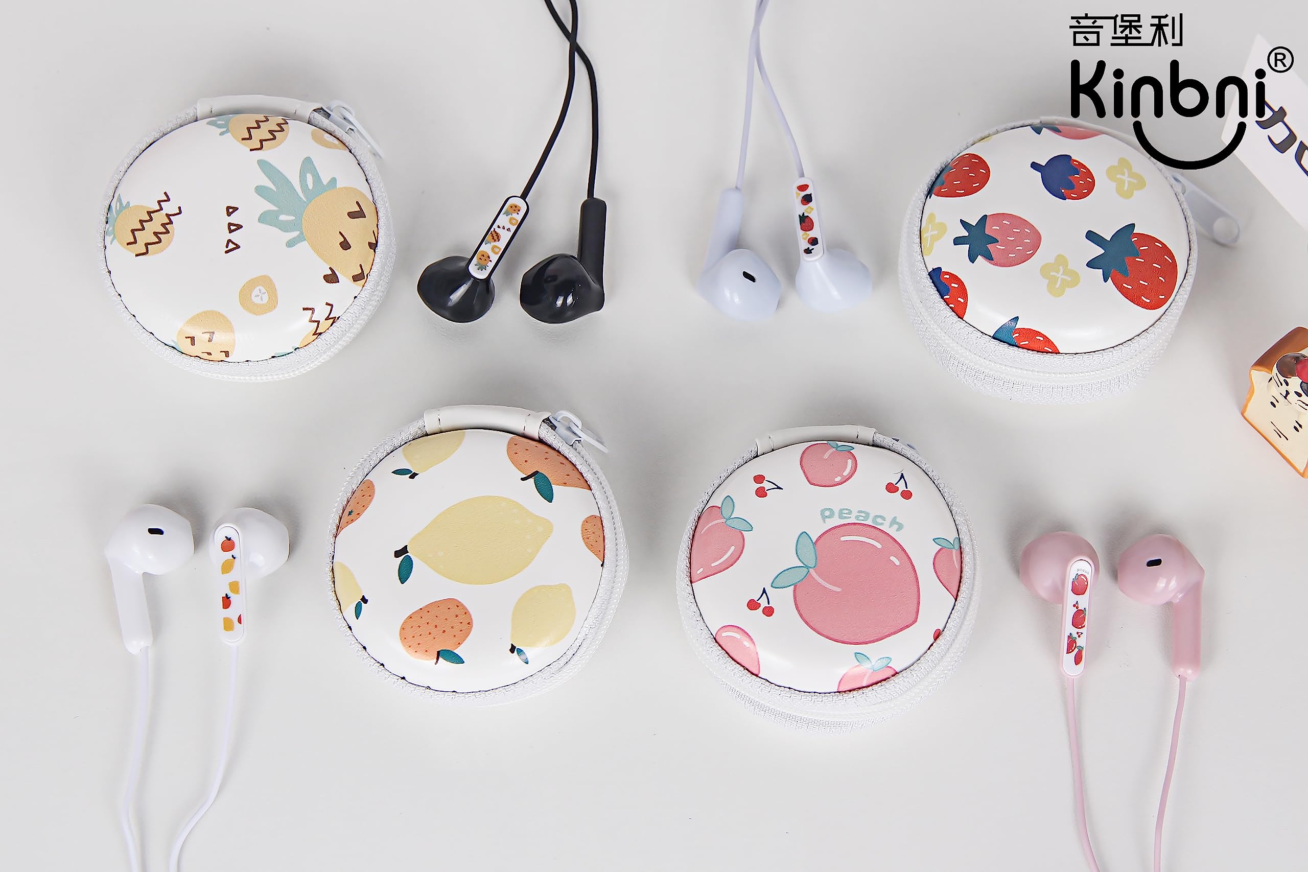 Amazon.co.jp: QearFun フルーツイヤホン 子供用 Kawakii 有線イヤホン