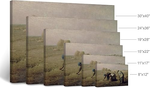 Miniatura 4 de Jean-Francois Millet H45 - Lienzo impreso, diseño de calavera