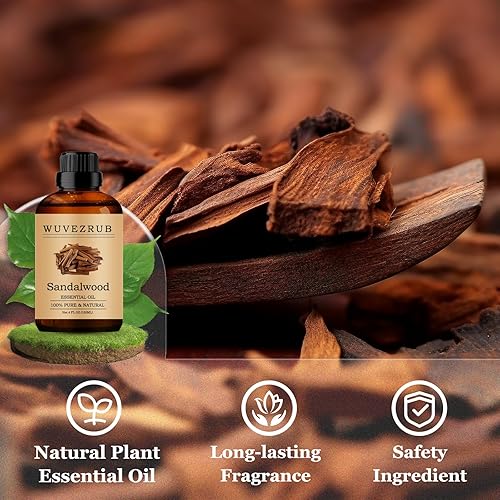 Miniatura 232 de Aceites esenciales de sándalo de 8.1 fl oz, aceite esencial puro de sándalo para difusor de aromaterapia, 8 onzas líquidas