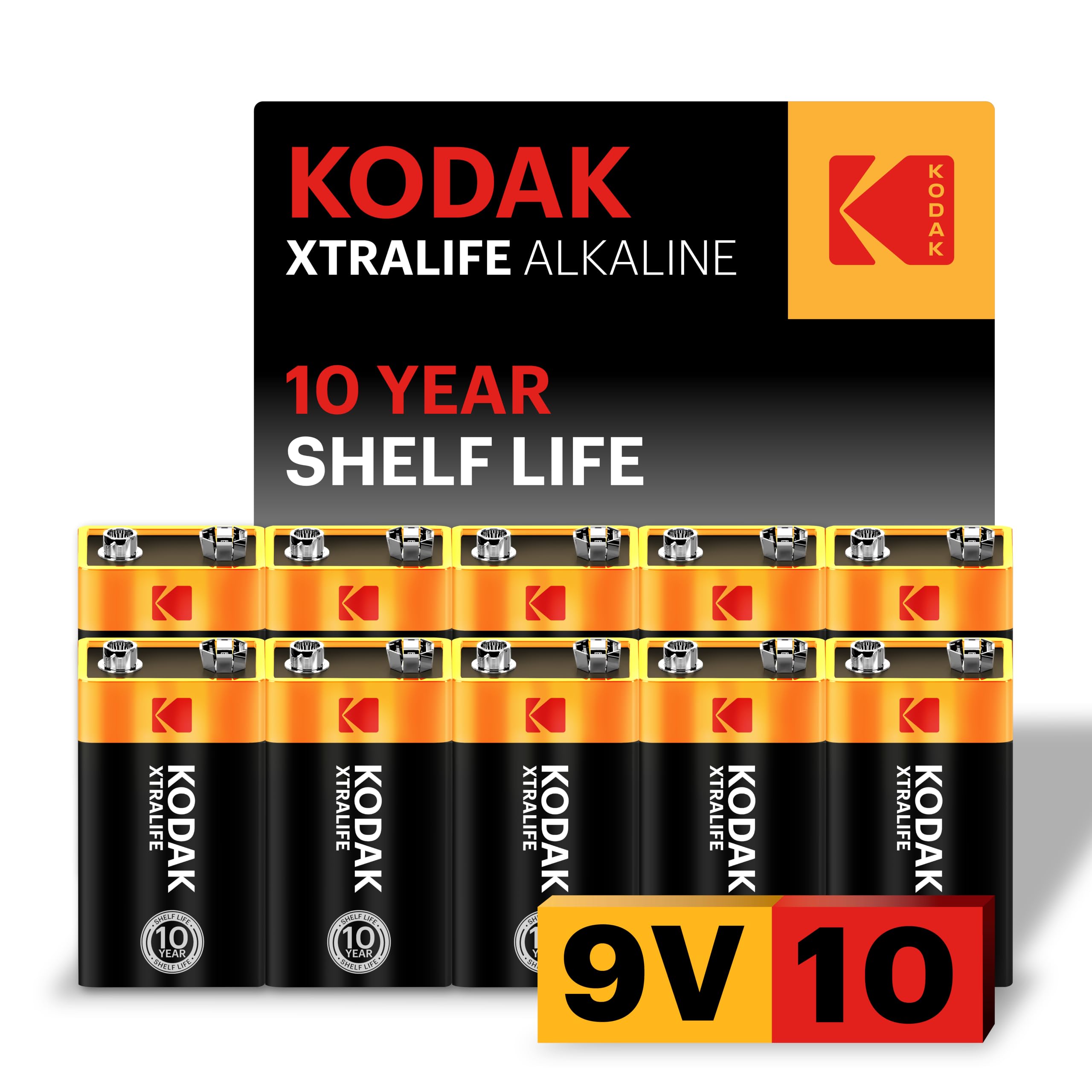 KODAK 9V Alkaline Batteries
