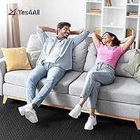 Vista 6 de Yes4All 24SQFT-120SQFT - Tapete de ejercicio de rompecabezas para gimnasio en casa, baldosas de espuma EVA entrelazadas con borde