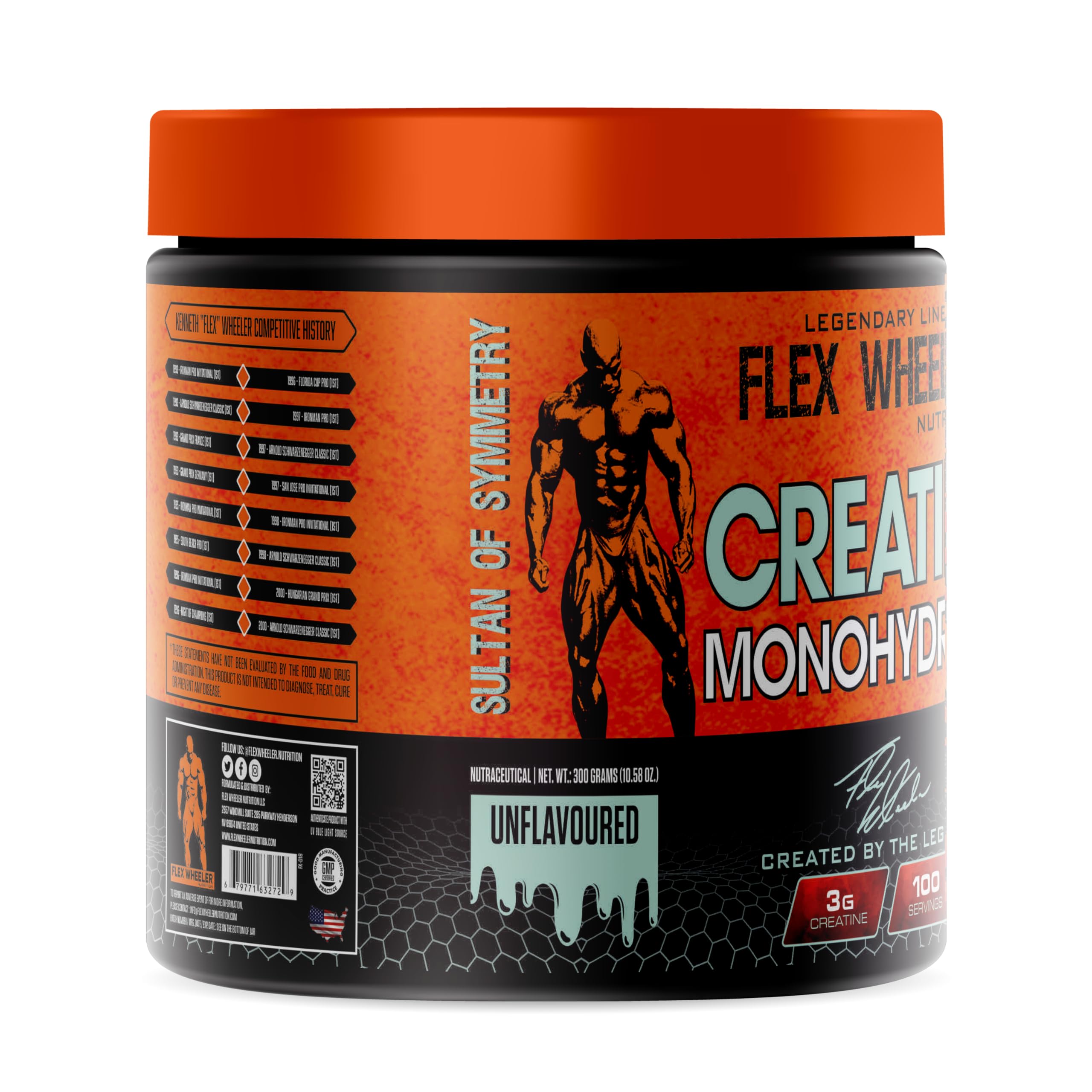 Flex Wheeler Nutrition Creatine, 300g,100 Servings Muscle Strength and Performance Booster — Amazon image 3