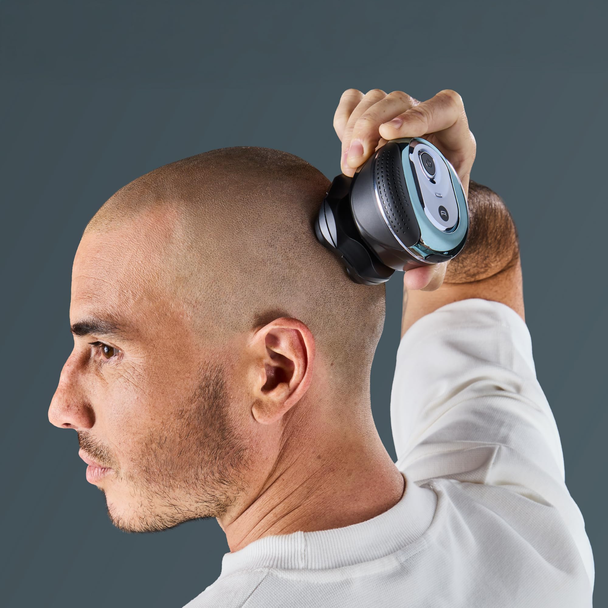 Rowenta GentleBald, Rasoir de tête, 5têtes de rasage, Lames avec revêtement Titanium, Irritation évitée, TN3110E0