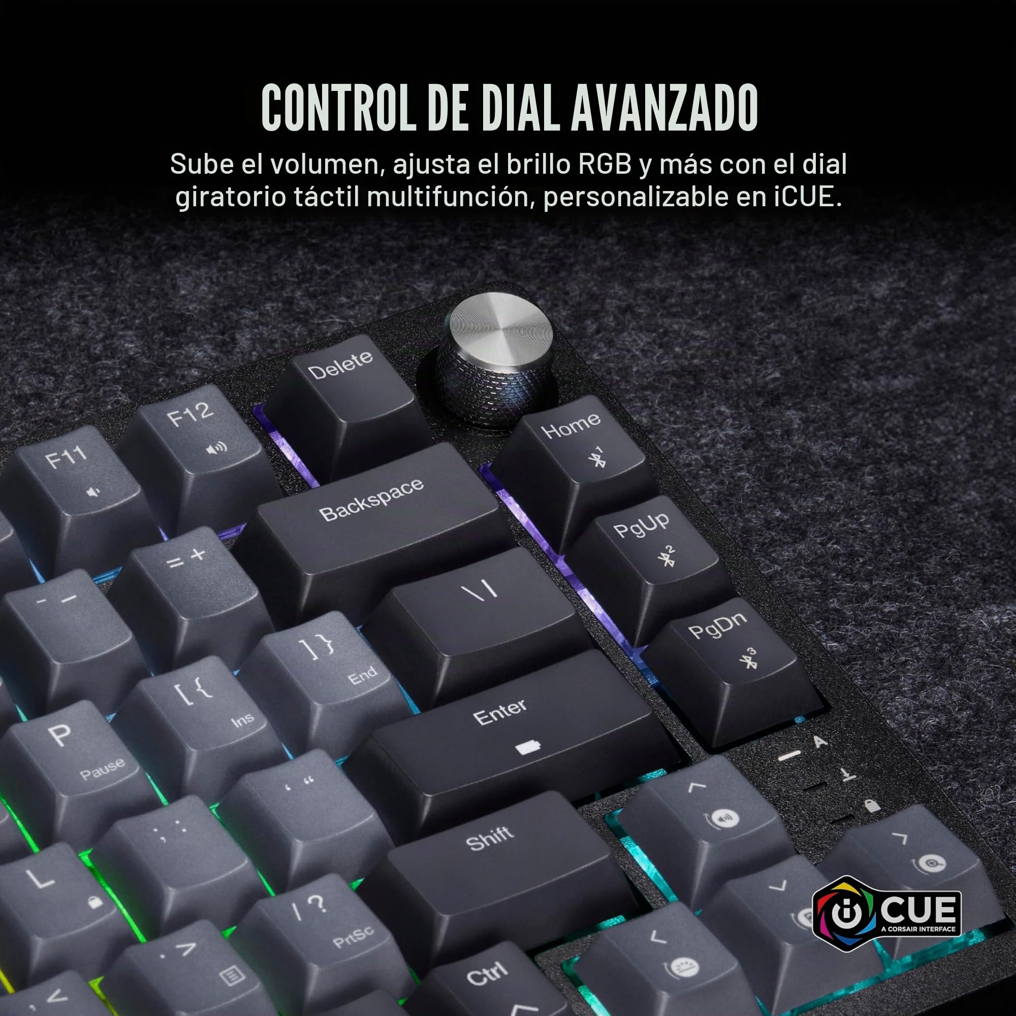 Corsair K65 Plus Wireless 75 % Rgb Tastatur Gaming Rf Kabellos + Usb Qwerty Englisch Schwarz (cH-91d401L-Na)