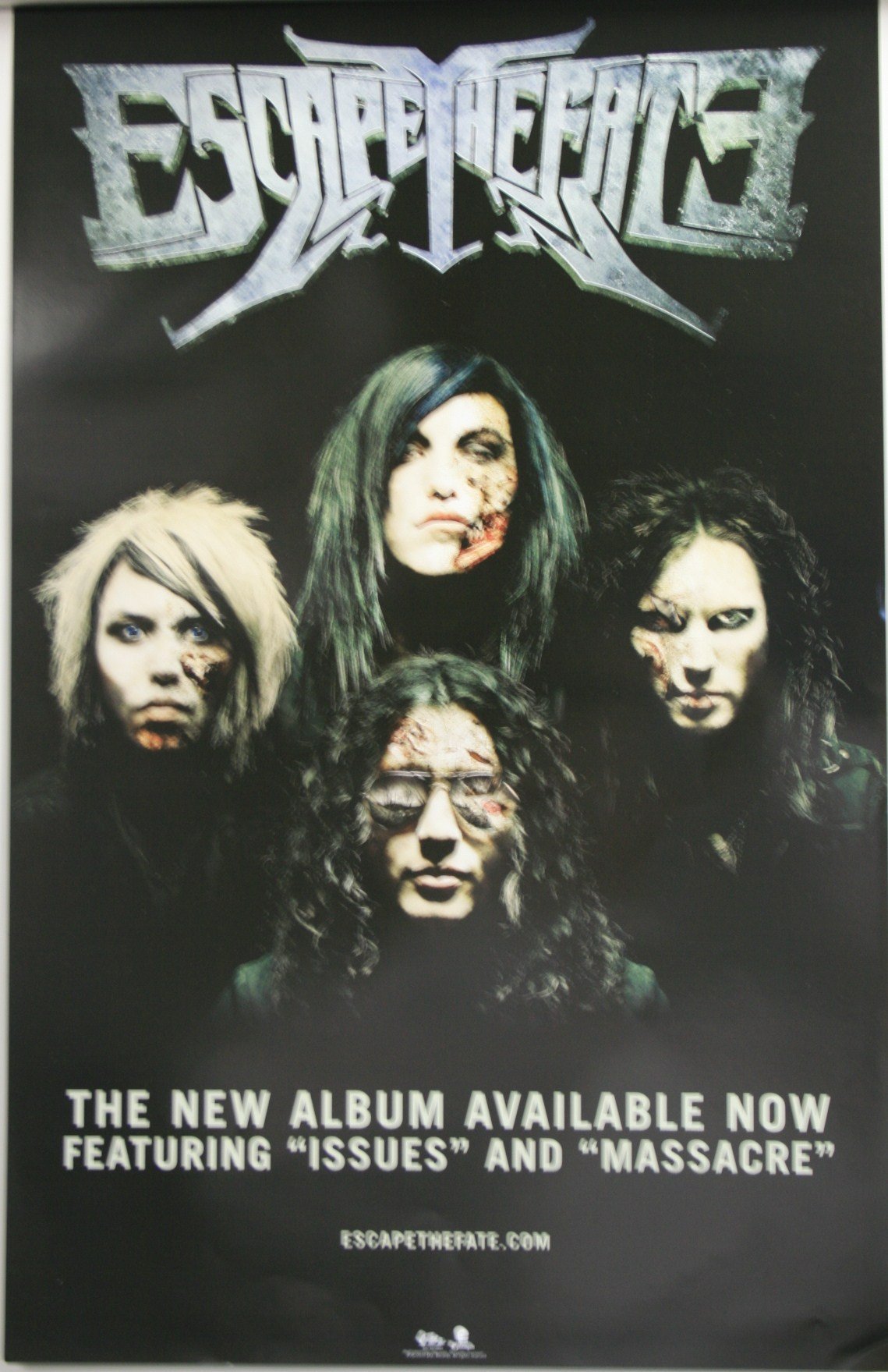 Escape the Fate & ALESANA サイン入り ポスター Amazon.com: ESCAPE THE FATE ISSUES MASSACRE 22 X 14 POSTER!! [925