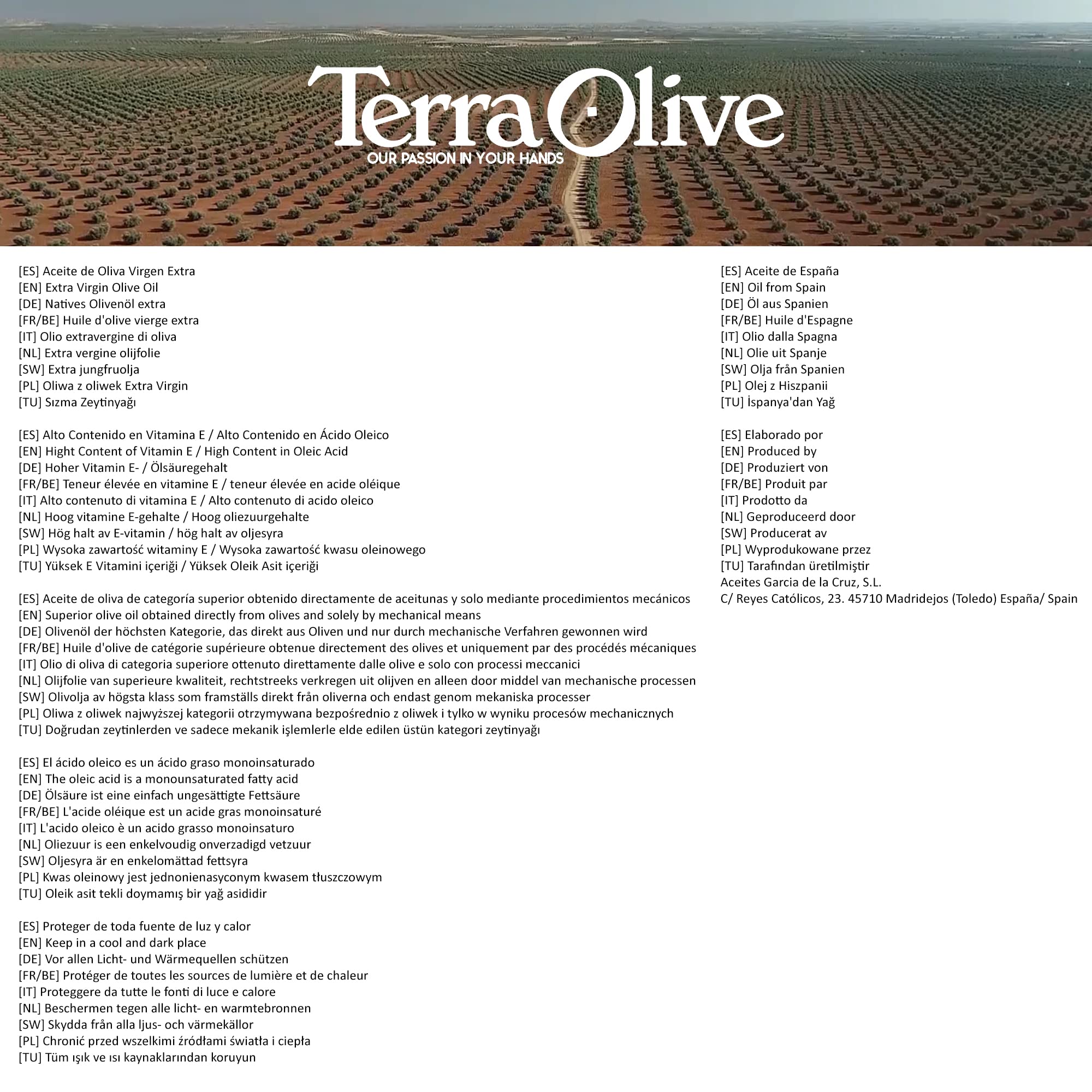 TerraOlive - Olio extravergine di oliva - Box 5L