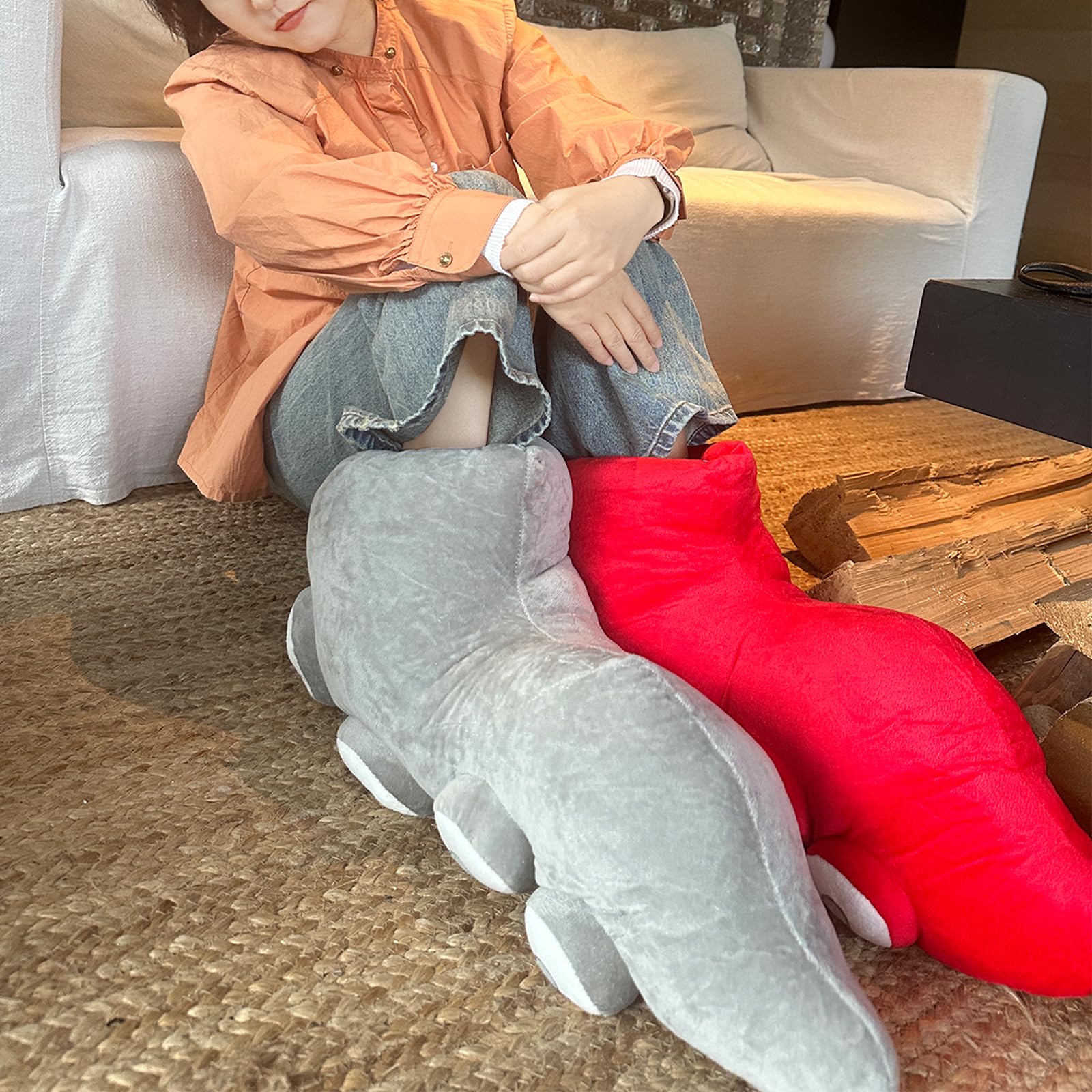 Yoholto Octopus Tentacles Plush Pillow, Tentacles Stuffed Animal, Interesting Plush Gift for Kids Adults(17.7 * 13.7in,Red): 21.6"*11.8" Red-strip
