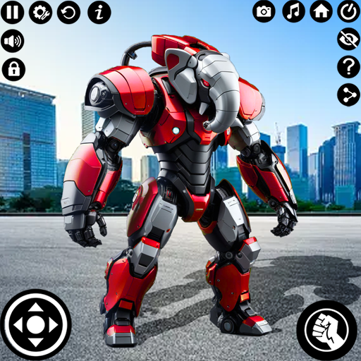 3D-Elefantenroboterspiele, Roboter-Transformationsspiele, Tierroboter-Kampfspiele, Transformationsspiele, Roboter-Elefantenspiele