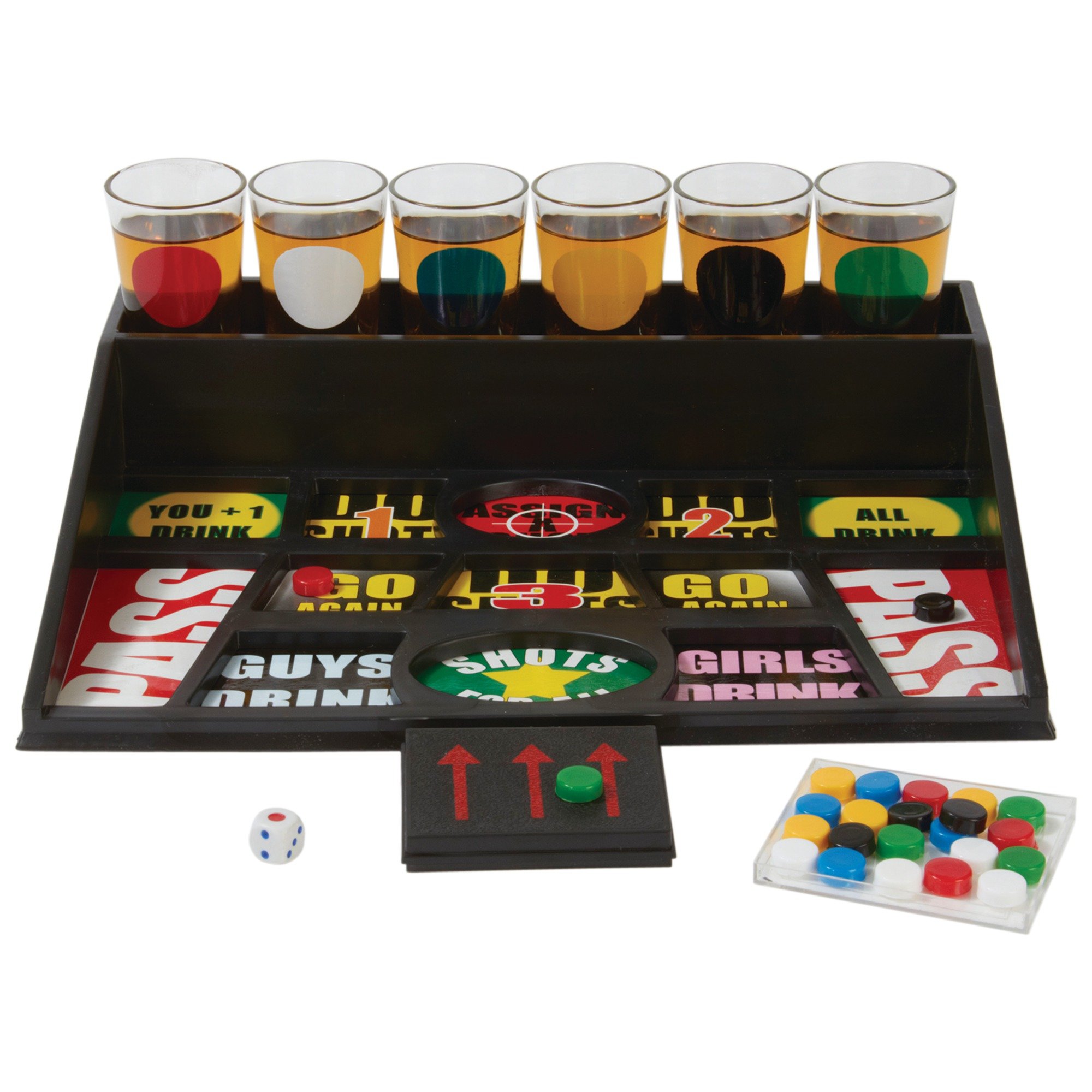 Amazon.com: Maxam SPDG31 31pc Drinking Game-SPDG31 [Kitchen], 10-1/2 x  8-1/2 x 2, Multicolor : Toys & Games