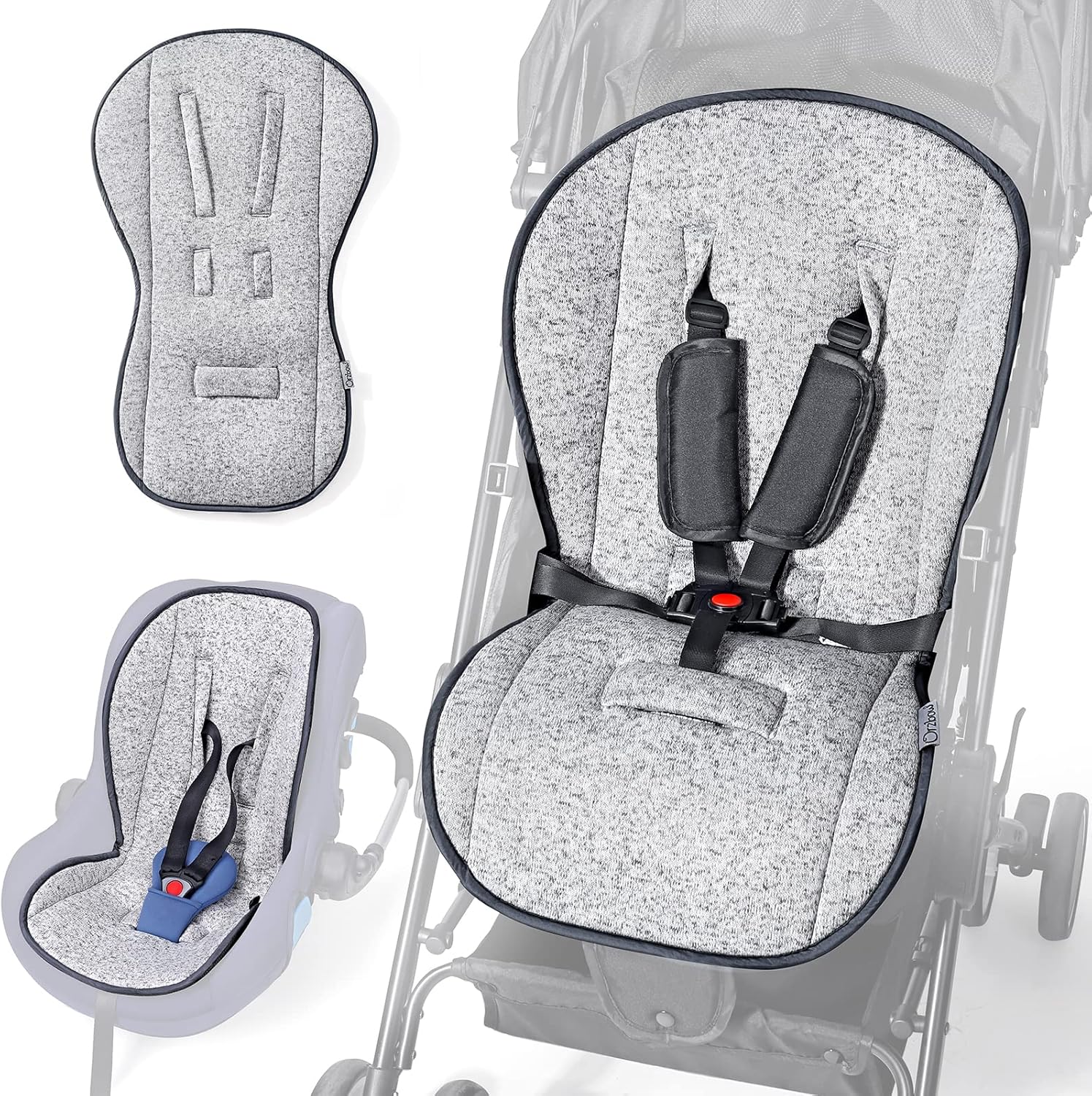 Orzbow Universal Baby Stroller Seat Liners, Reversible Breathable