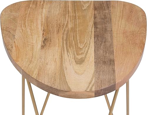 Miniatura 52 de SIMPLIHOME Preston - Mesa auxiliar de metal industrial moderna de 22 pulgadas de ancho en cobre antiguo, totalmente montada para la sala de estar y