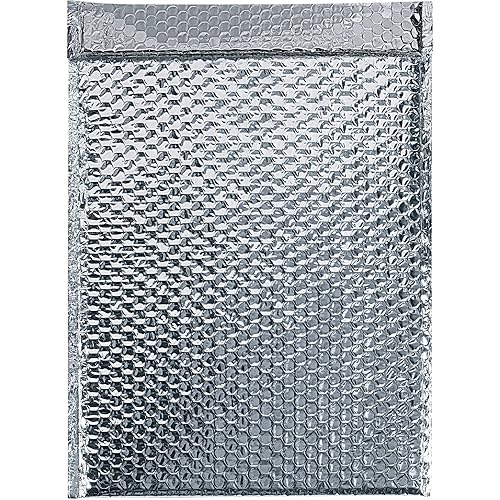 Cool Shield - Sobres de burbujas de 11 x 15 pulgadas color plateado impermeable paquete aislado para envío de artículos perecederos o sensibles a la Cool Shield - Sobres de burbujas de 11 x 15 pulgadas color plateado impermeable paquete aislado para envío de artículos perecederos o sensibles a la
