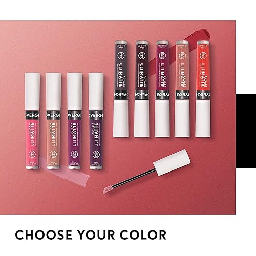 Miniatura 6 de COVERGIRL COVERGIRL Outlast Ultimatte One Step Liquid Lip Color, Hello Merlot, Hello Merlot, 0.12 Fl Ounce