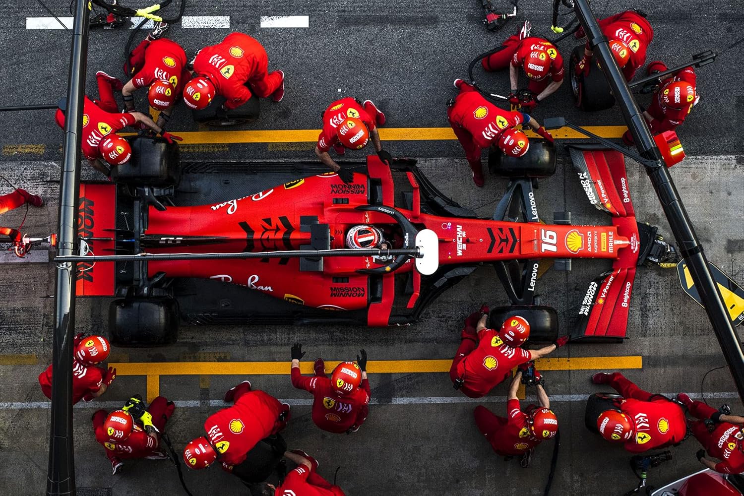 Wall Art Impact Ferrari SF90 Pit Stop Poster (24x36)