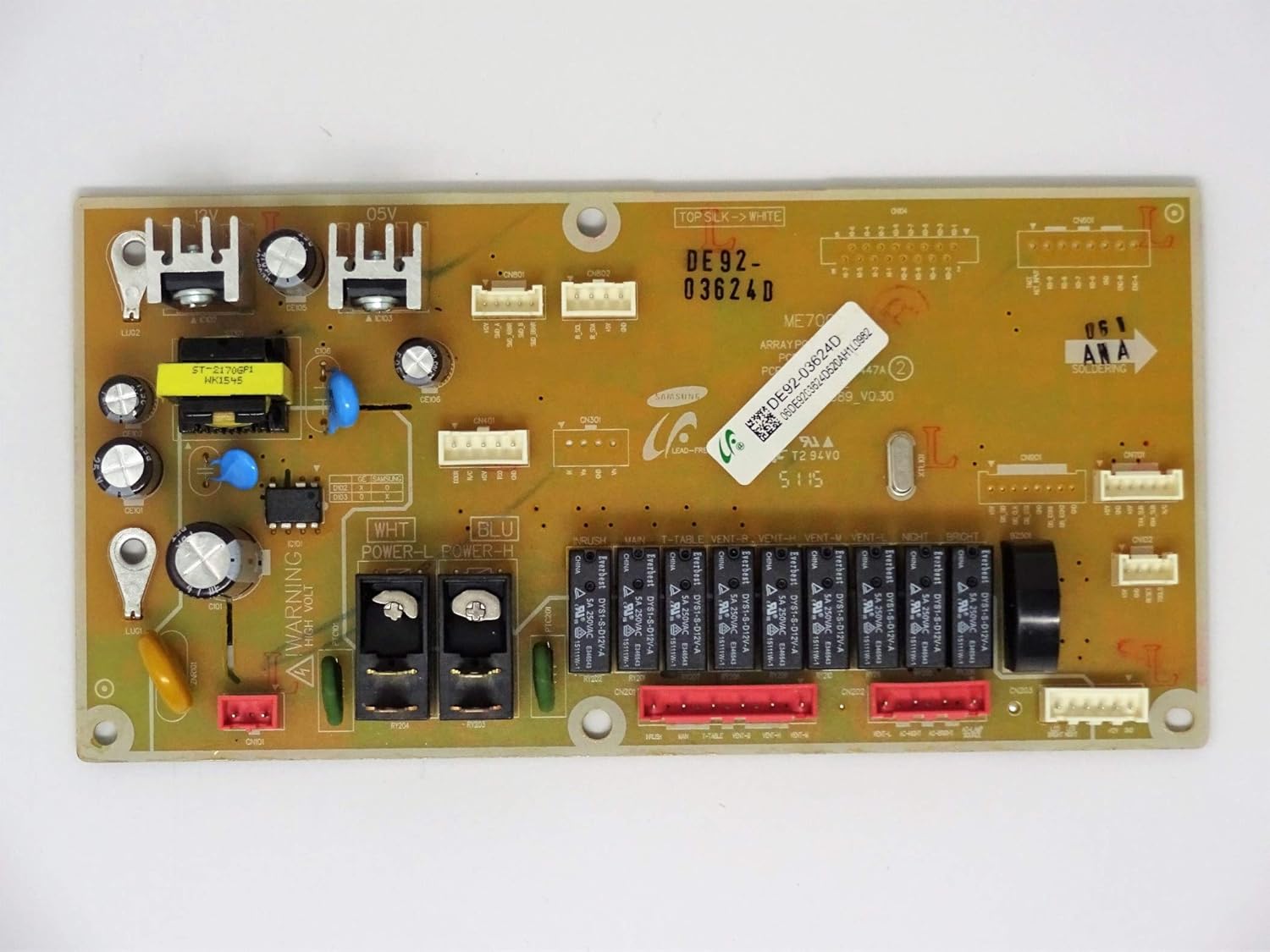 CoreCentric Remanufactured Microwave Control Board Replacement for Samsung DE92-03624D