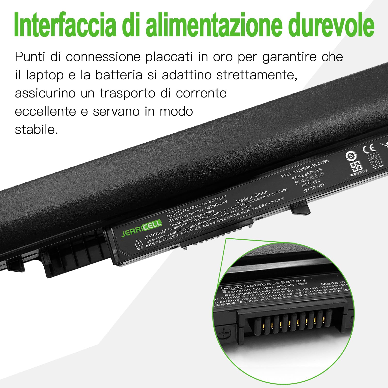 2800mAh Batteria HS04 HS03 807957-001 807956-001 Batteria per HP Pavilion 240 G4 G5 245 246 250 255 G4 G5 340 348 G3 HSTNN-LB6V HSTNN-LB6U 807612-421 807611-421 TPN-C125 HSO3 HSO4