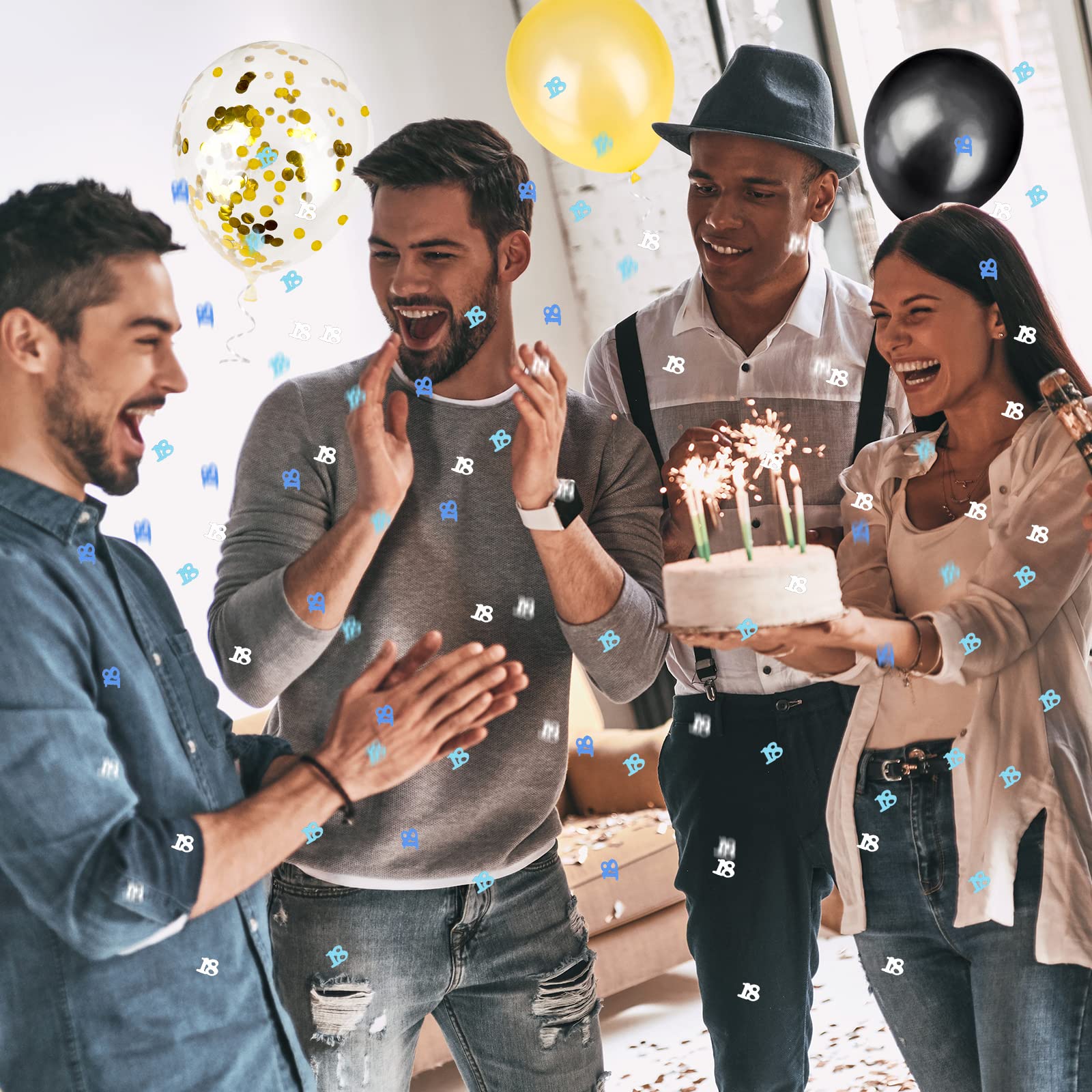 JOYEUX ANNIVERSAIRE CONFETTIS De Table D'anniversaire Décor Accessoires