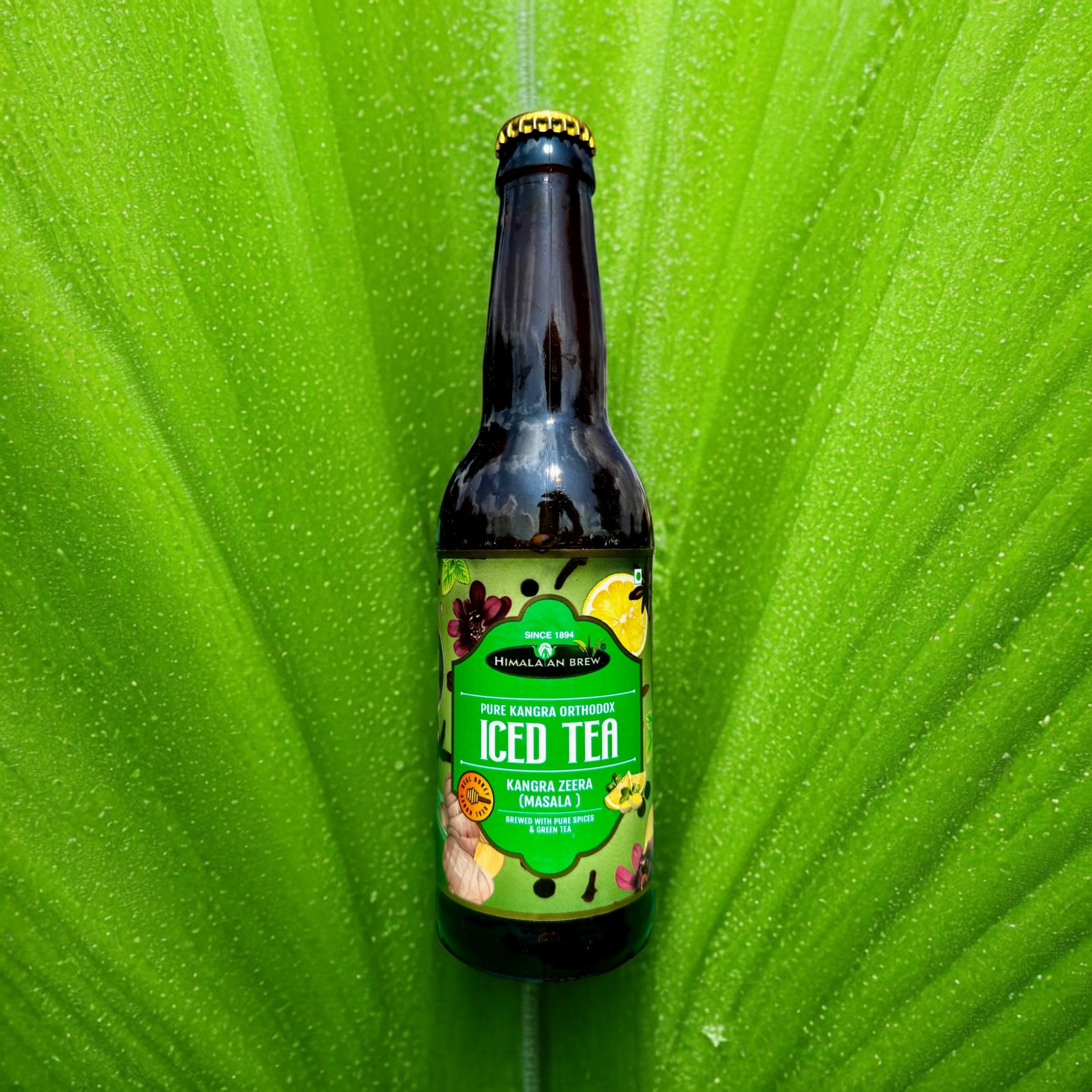 Himalayan Brew Zeera(Cumin) Masala Green Ice Tea with Pure Mountain Honey & Rock Salt 100% Natural (Pack of 6-330ml each) Ready to Drink Ice Tea-image-39