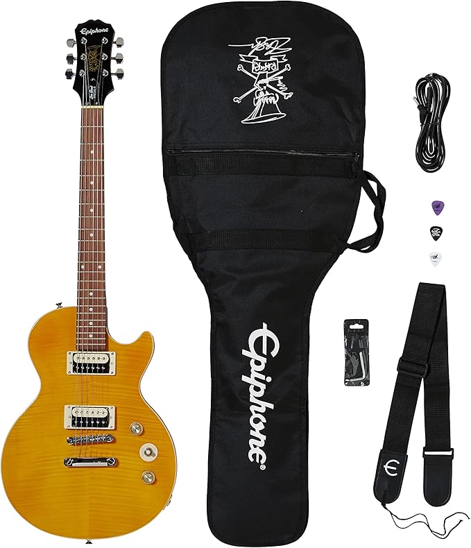 Epiphone Paquete de Guitarra Eléctrica Slash "AFD" con Accesorios Incluídos y Amplificador de 15