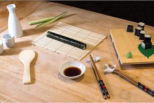 Miniatura 5 de Helens Asian Kitchen Helen - Alfombrilla para sushi 1 paquete bambú