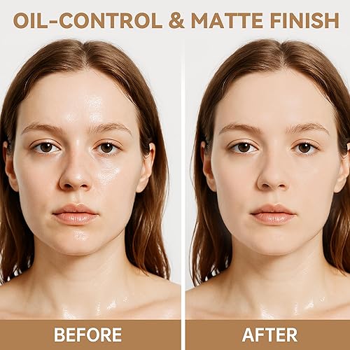 Miniatura 3 de FV Polvo fijador de polvo translúcido, ligero y control de aceite, larga duración, acabado mate, maquillaje en polvo de hornear sin talco, para