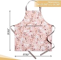 Vista 359 de Maison d' Hermine Delantal 100% de algodón para mujeres con bolsillo de cocina delantal de chef para hombres, decoración de Pascua