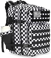 Vista 28 de Mochila táctica de asalto de 45L, mochila de 3 días con Molle, mochila impermeable para mochilas tácticas, Grande, Mochila