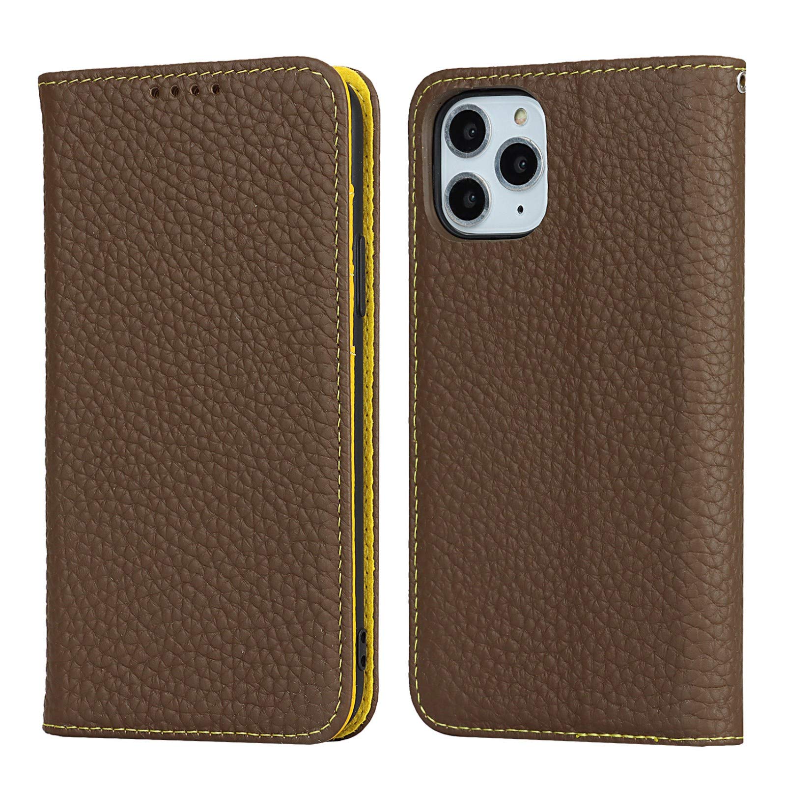 FROLAN IPhone 11 Pro Wallet Case Aus Rindsleder – Mit RFID-Schutz, 3 Kartenfächern & Magnetverschluss