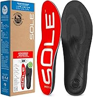 SOLE Active Medium Insoles with Met Pad: Custom Moldable Orthotics for Plantar Fasciitis, Any Arch, Foot Pain Relief