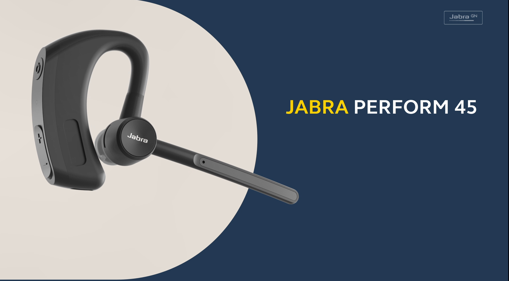 Jabra Perform 45 Ear Hook Mono Bluetooth Headset with Advanced