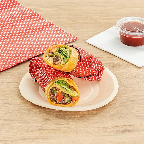 Miniatura 3 de Restaurantware Revestimiento de papel de aluminio ondulado de 12 x 12 pulgadas para envolver alimentos y freír perfecto para restaurantes,