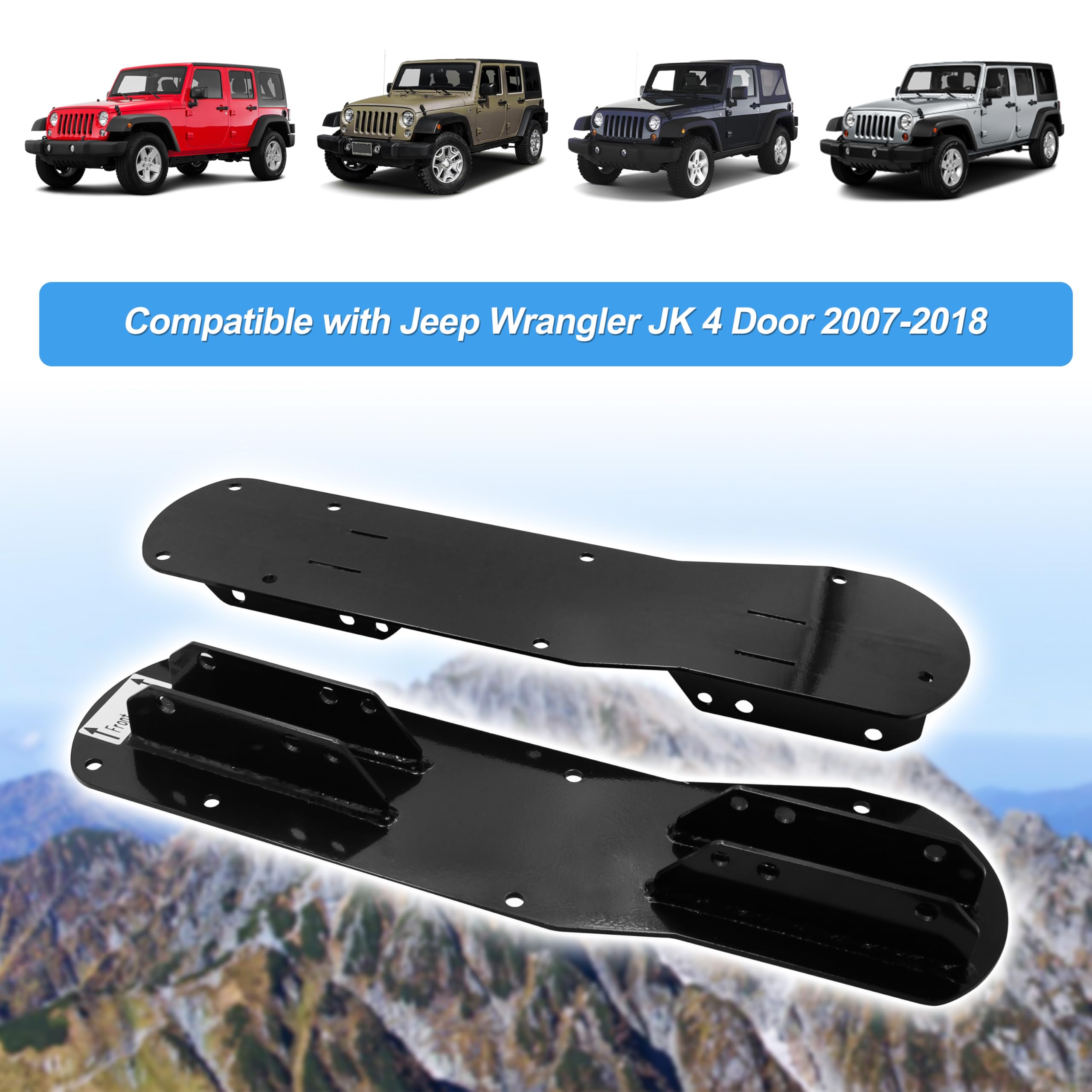 Amazon.co.jp: WEHOPE 3列目シートブラケットキット Jeep Wrangler JK
