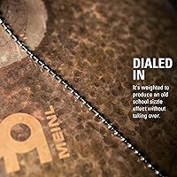 Vista 3 de Meinl Cymbals Bacon - Platillo Sizzler para Rides, Crashes, Chinas y Platillos de Efecto sin Requisito de Remaches (BACON)