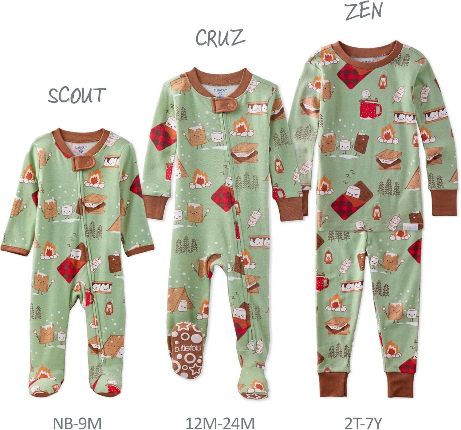 baby-boys Cruz Snug-fit Footed Pajamas 100% Organic Cotton Zip Front Sleeper Pjs W/Grippers for Baby Boys - Image 6