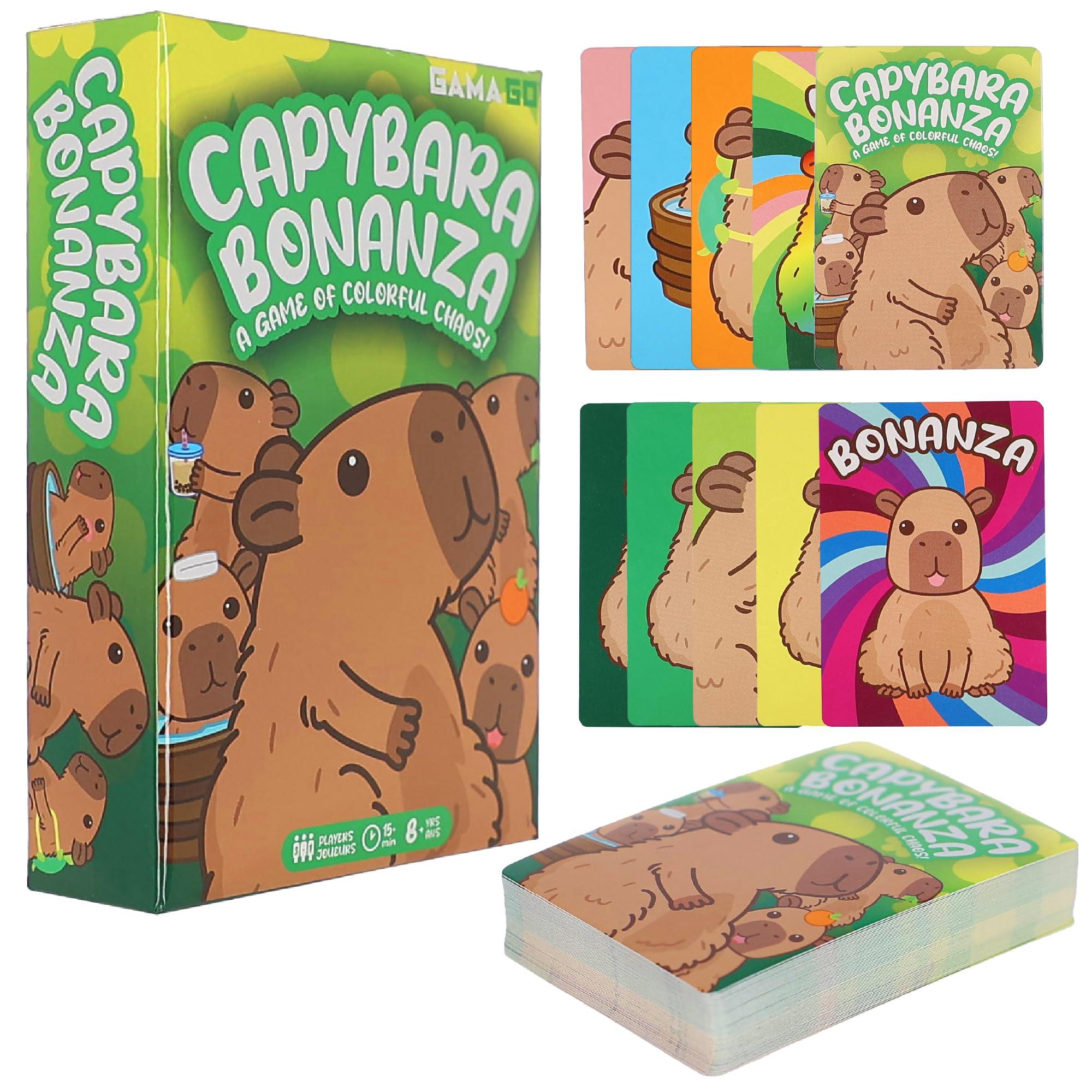 Amazon.com: Aquarius Capybara Bonanza Card Game – Fast-Paced Family Party  Card Game for Kids Teens and Adults, Strategy & Chaos Gameplay, Ages 8+,  Capybara Merchandise and Collectibles : Toys & Games