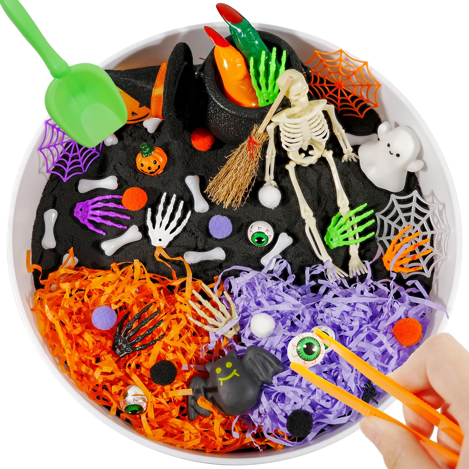 Hiawbon Halloween Sensory Bin Kits Sensory Bin Fillers