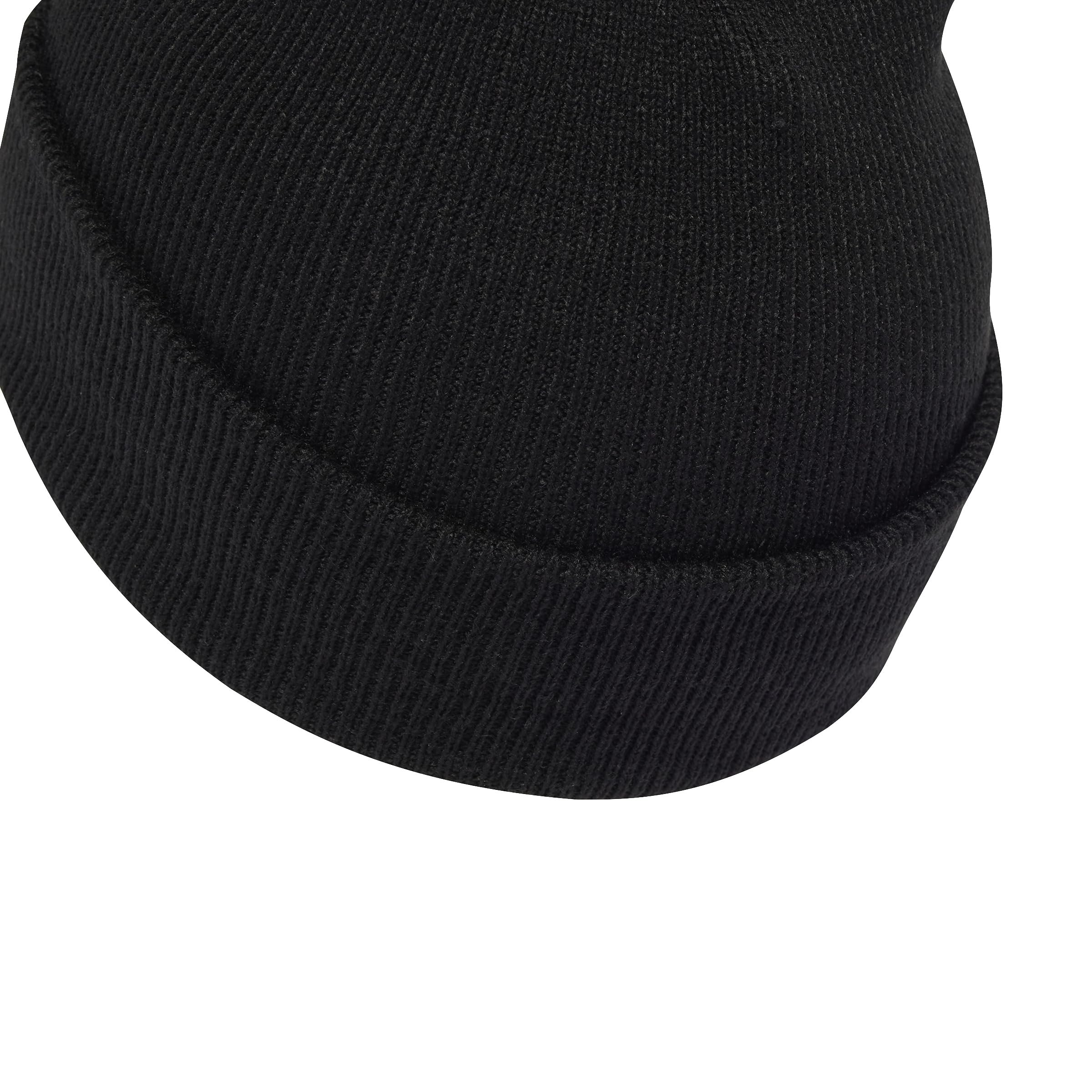 adidas Uniseks New Logo Beanie Cuff Hat, Black/White, XXS-XS