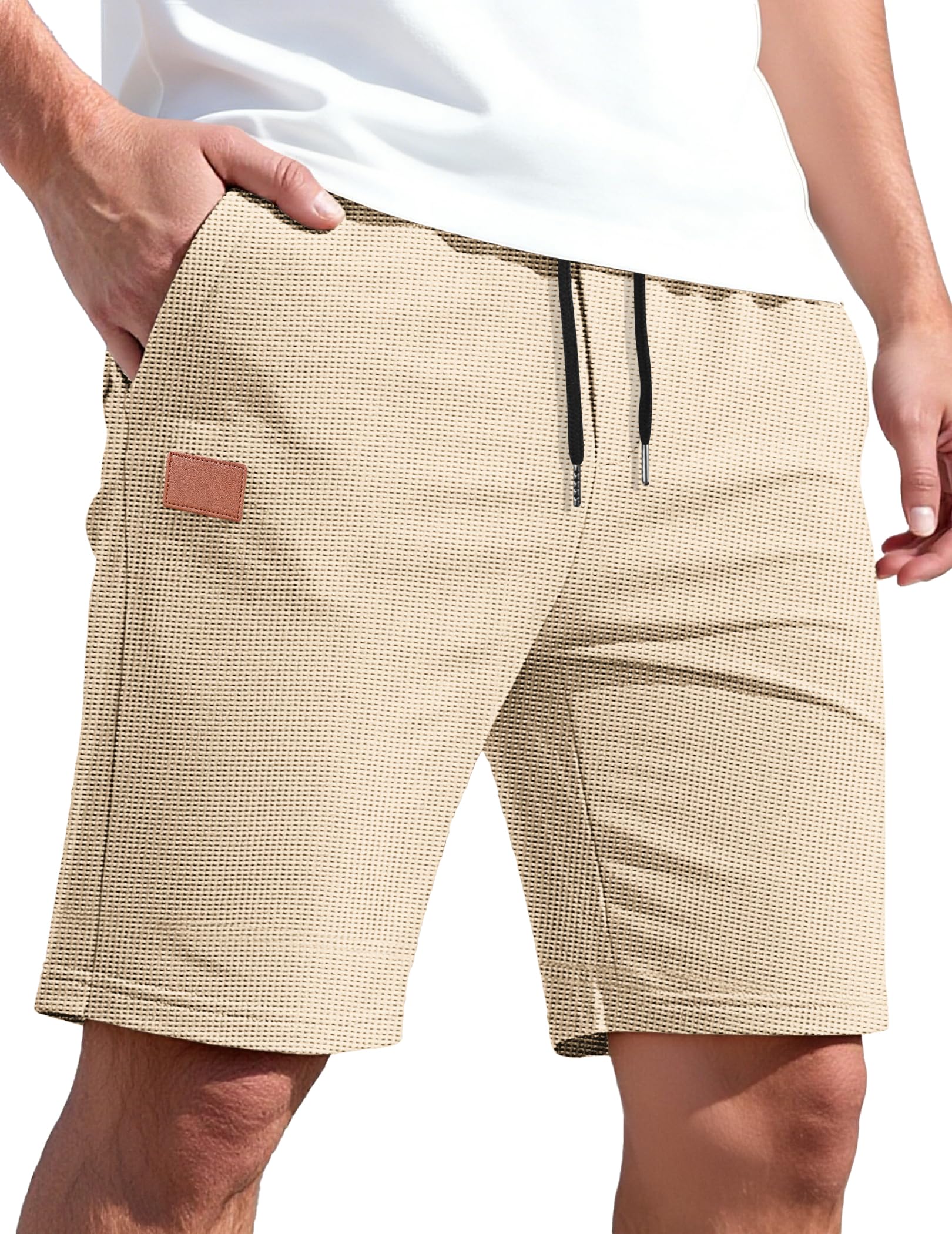 TARAINYA Pantaloncini Quadri Uomo Cotone Coulisse Estivi Causal Pantaloni Corti Uomo con Tasche