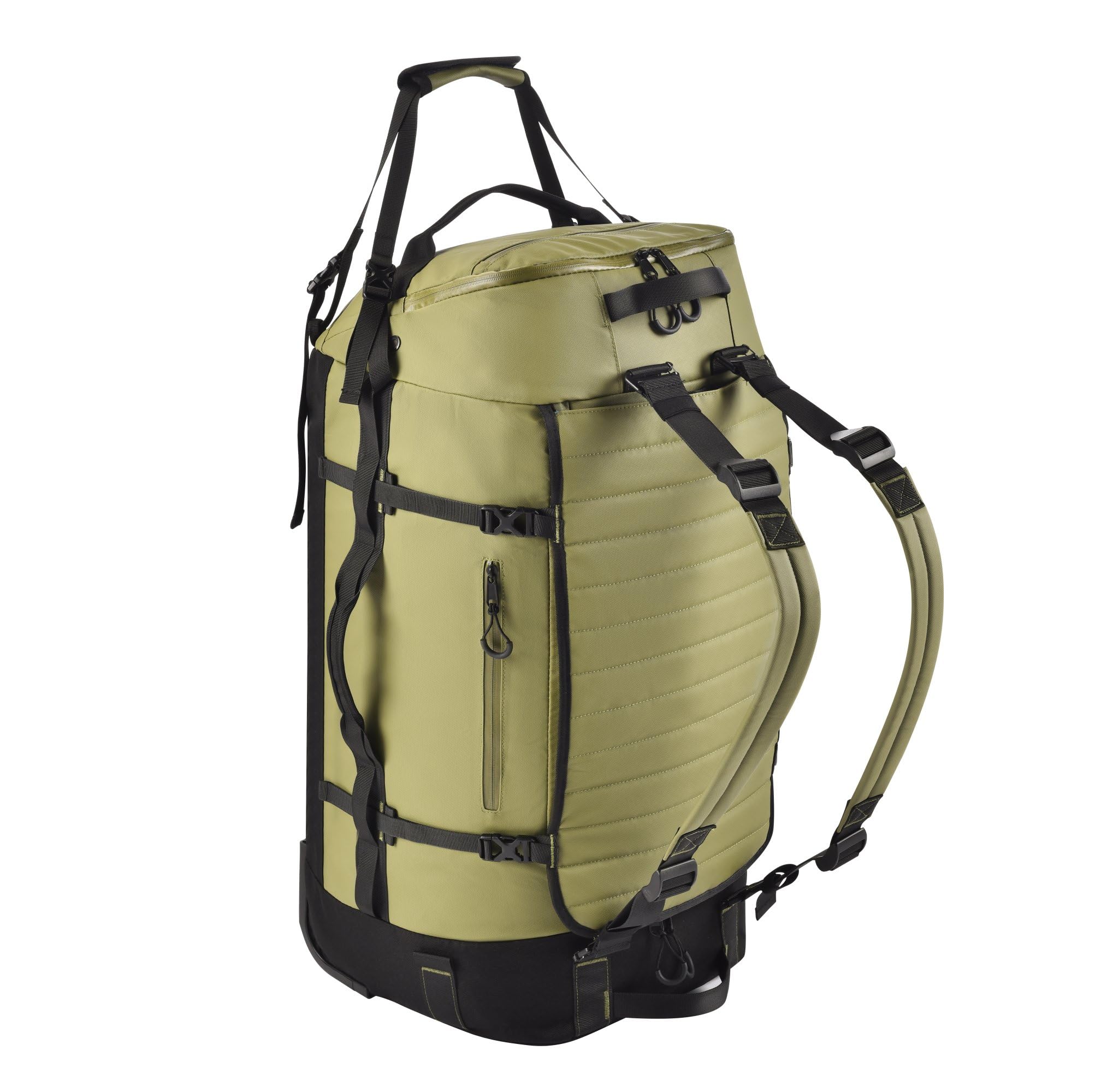 Heliar Foldable Rolling Duffle Bag with Wheels - Green 30" Extra Large Waterproof Travel Backpack with Shoe Compartment,