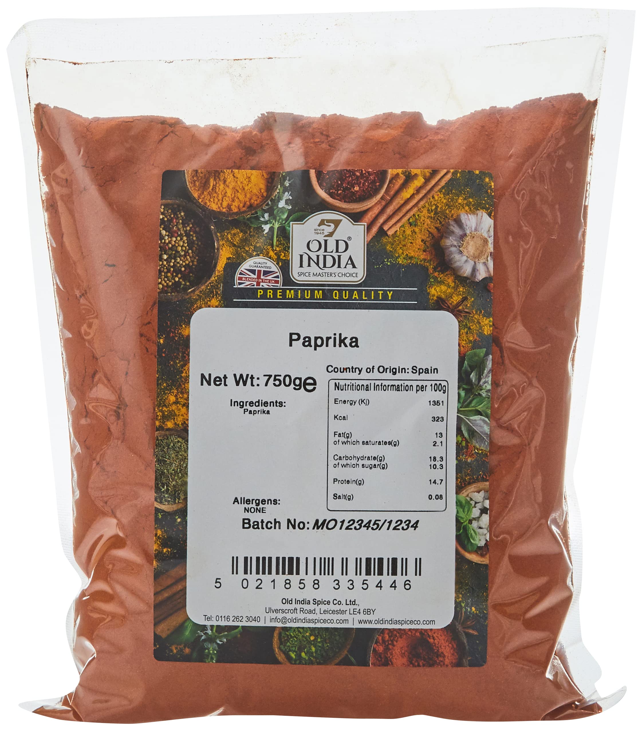 Old India Paprika 750 g