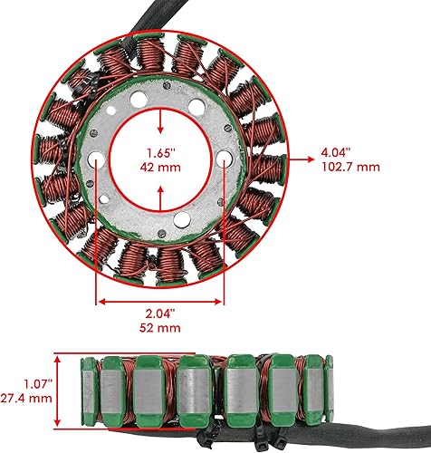 Miniatura 2 de Caltric Rectificador de estator y regulador compatible con Suzuki Vz800 Vz 800 Marauder 800 1997-2004