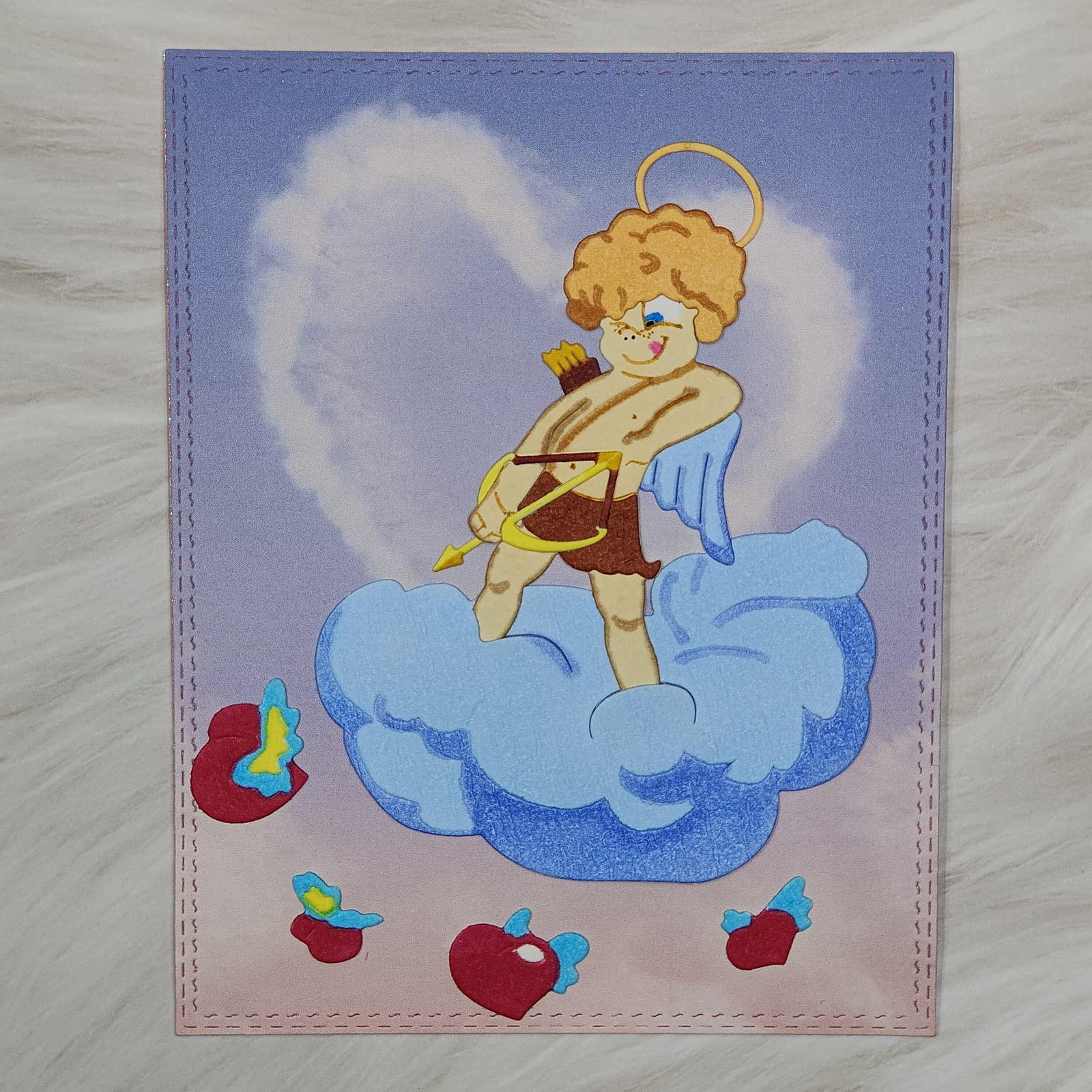 Matrices De Découpe Rondes En Métal Avec Anges De Noël - Pochoirs De Découpe Ronds Pour Loisirs Créatifs, Cartes, Décoration Photo, Papier Scrapbooking