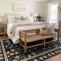 Vista 57 de Vintage Bohemian Entry Rug, 2x3 Small Entryway Rug Boho Kitchen Rugs Non-Slip Washable Indoor Door Mat, Distressed Floral Soft Accent Throw Rugs for