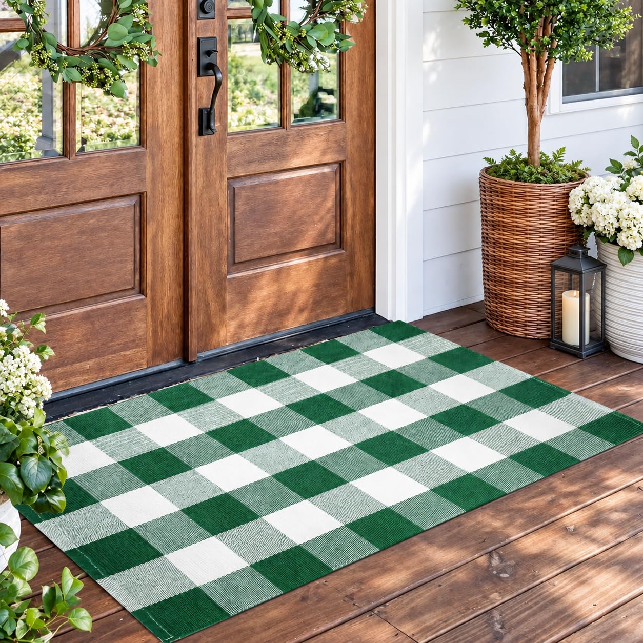 Christmas Plaid Rug - 27.5 x 43 Inches -6