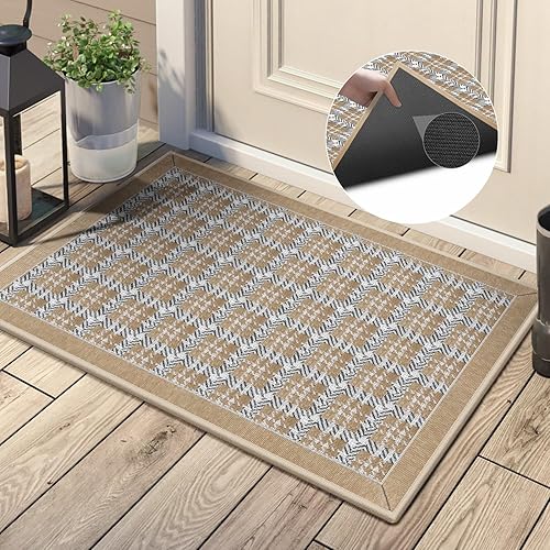 GOYLSER Tapete de puerta de otoño para entrada al aire libre, tapete interior de goma para entrada de puerta delantera, alfombra pequeña para disponible en Yaxa Mexico